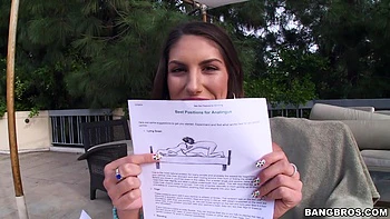 August Ames orgasms on the dick