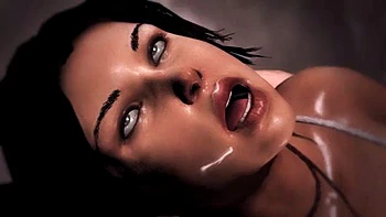 Lara Croft im Dreier: Blowjobs und heiße Babes