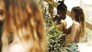 An awesome interracial fuck with a passionate girlfriend Liz Rainbow