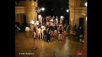 John Thompson fode três adolescentes com pauzões e bucetas cheias de gozo