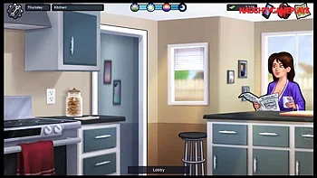 Lucky Guy Kisses Hot MILF Landlady & Gets Footjob From Girlfriend - Summertime Saga 3D Sex Animation