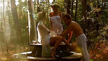 Schwedische Blondine beim analen Doppelfick Party