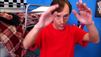 BBW lutscht große Schwänze im Analdreier