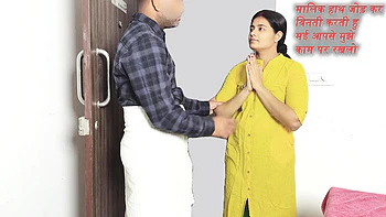 Секси служанка Комал умоляет жестко трахнуть большим членом - деси тётка с узкой киской