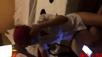 Azafata china chupa en amateur