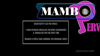 Slim Jap-Bresilienne 1,90m se fait baiser en double pénétration