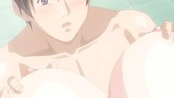 Gros seins hentai, double pénétration anale