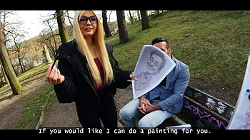 Он увидел моё искусство и жестко растянул мои дырки со Стэнли Джонсоном