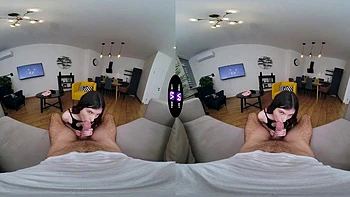 Geile Luna Lynx lutscht hart und reitet hardcore