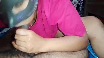 Indische Mallu Dorfgirl Lutscht Ehemanns Schwanz