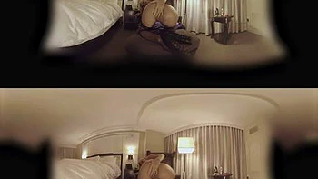 Blonde Titten-Perle bläst tief und reitet Cowgirl