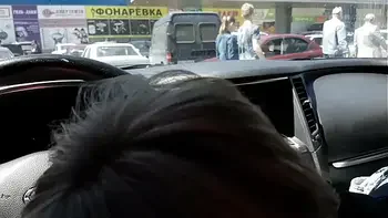 Public blowjob with cum swallowed and nasty talking at the parking