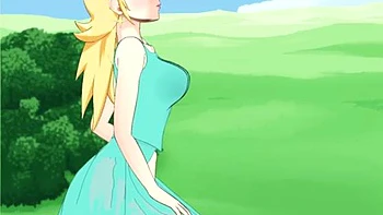 Prinzessin Rosalina wird hart gefickt mit tiefem Blowjob