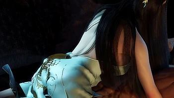 3D Asiatische Schlampe mit fetten Titten brutal gefickt