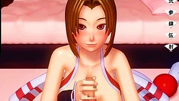 Mai Shiranui chupando e cavalgando cowgirl