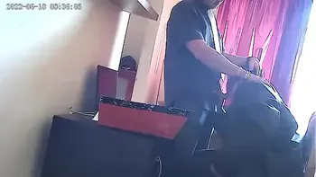 cctv camera secretary sucking the bosses cock