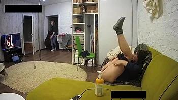 Алан трахает Нину наездницей в русском любительском кумише