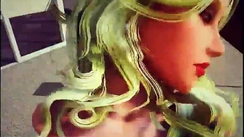 3D Futa lutscht dicken Schwanz