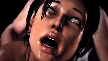 Lara em apuros com boquete hardcore