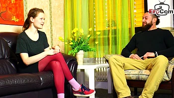 Novia alemana se folla con su novio por dinero