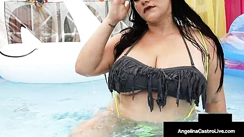 Angelina, la cubana BBW con tetas enormes