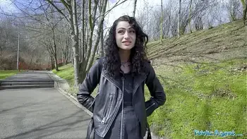 Public Agent she fucks and sucks and loves a good hard spanking too