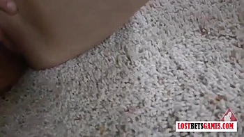 Two Adorable Girls Play A Game Of Strip Basketball Shootout