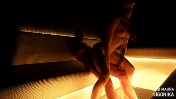 Russische Amateurin Maura hilft Freundin unter der Dusche