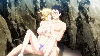 Enjo Kouhai episodio 07: rubia tetona desnuda en público