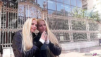 Скромная блондинка впервые трахнулась на кастинге