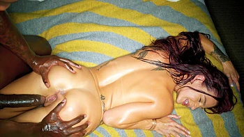 Евелин Стоун жестко трахает большой черный член