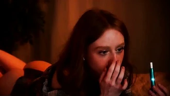 Teen pelirroja desnuda webcam, sexo suave en solitario