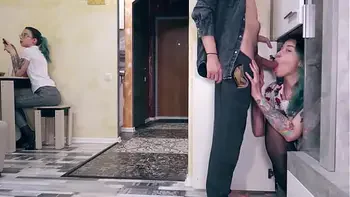 Fucked two stepsisters in the mouth!