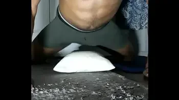 Muscular Male Humping Pillow Desperate To Fuck