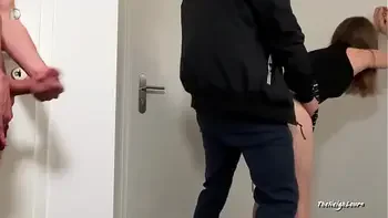 Creampie From Stranger Pizza Guy and Husband