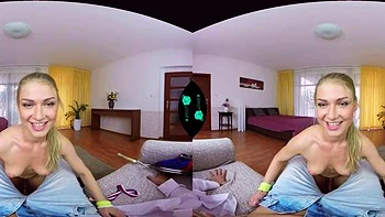 Nice blowjob and doggy cowgirl VR fuck