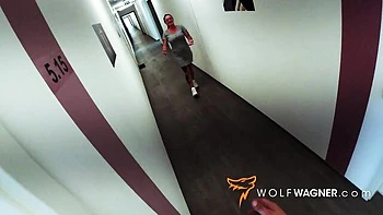 German Chubby Milf Sucks Big Cock POV