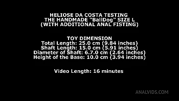 Heloise dacosta's Anal Fisting Machine Fuck