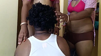 South Indian Schoolgirls Threesome Ass and Tits