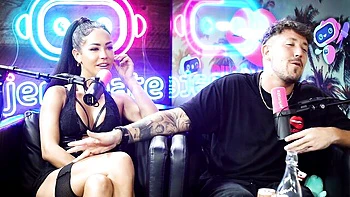 Pregnant Alina Lopez Sucks Cock and Titfucks Tattooed Babe