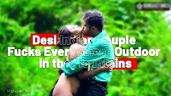 Indian Couple Rocks Outdoor Mountain Fuck With Booty Shake