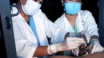 DominaFire Sadistic Nurse Sounding Chastity Slave