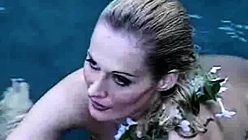 Nudist Vacation: Blonde and Big Tits DP Outdoor Blowjob