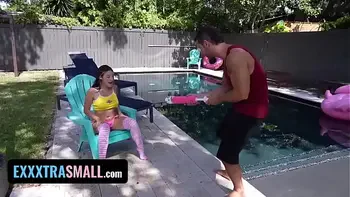 Exxxtra Small - Tiny Latina Teen With Puffy Nipples Violet Gems Gets Stuffed With Monster Cock