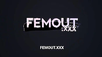 Trans chick solo anal play with small tits and butt plug