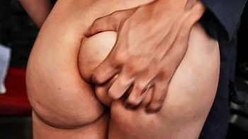 Brunette Bitch Gets Doggy Facial & Big Tits Blowjob