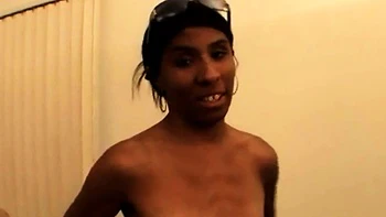 Tiny Ebony Babe Fingering Her Pussy
