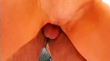 Teen German Girl Sucks Two Cocks in Vintage Threesome