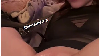 Sweet Redhead Taking Huge Dildo With Fuck Machine