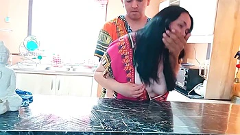 Kitchen - Indian Stepmother Having Sex In The Kitchen